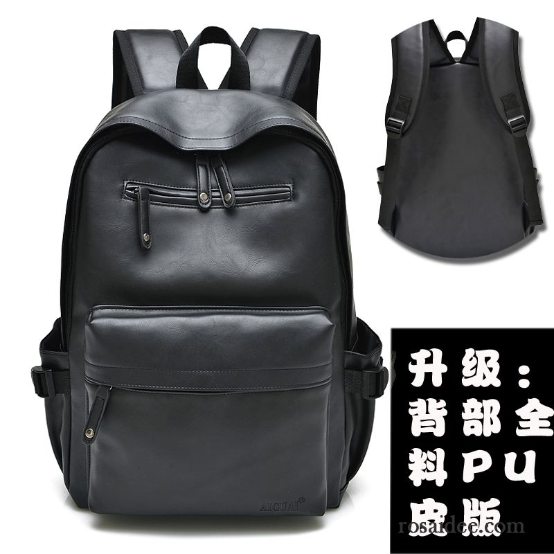 Leder Männer Tasche Rucksäck Trend Herren Schüler Freizeit Laptoptasche Reise Mode Schulranzen Kaufen