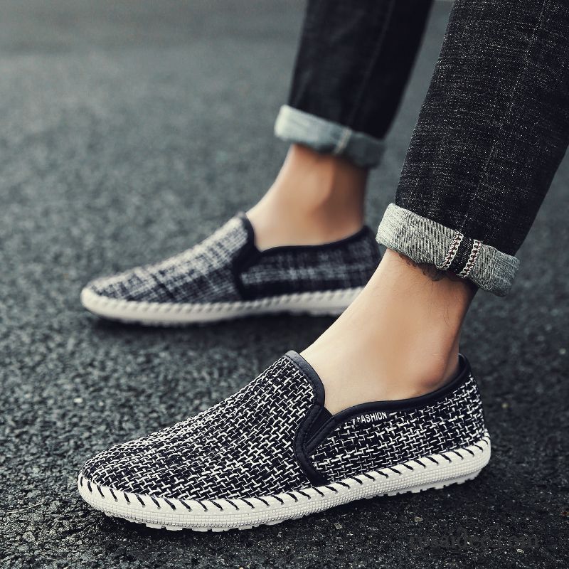 Leder Schnürschuhe Herren Trend Herren Sommer Jugend Tuch Schuhe Neue Espadrille Allgleiches Billig