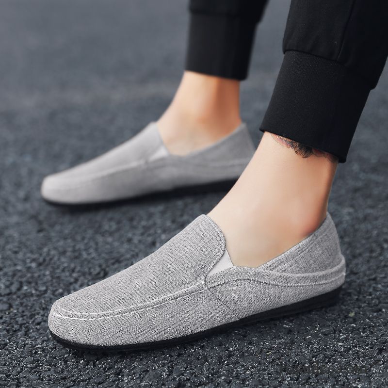 Leder Schnürschuhe Herren Trend Herren Sommer Jugend Tuch Schuhe Neue Espadrille Allgleiches Billig