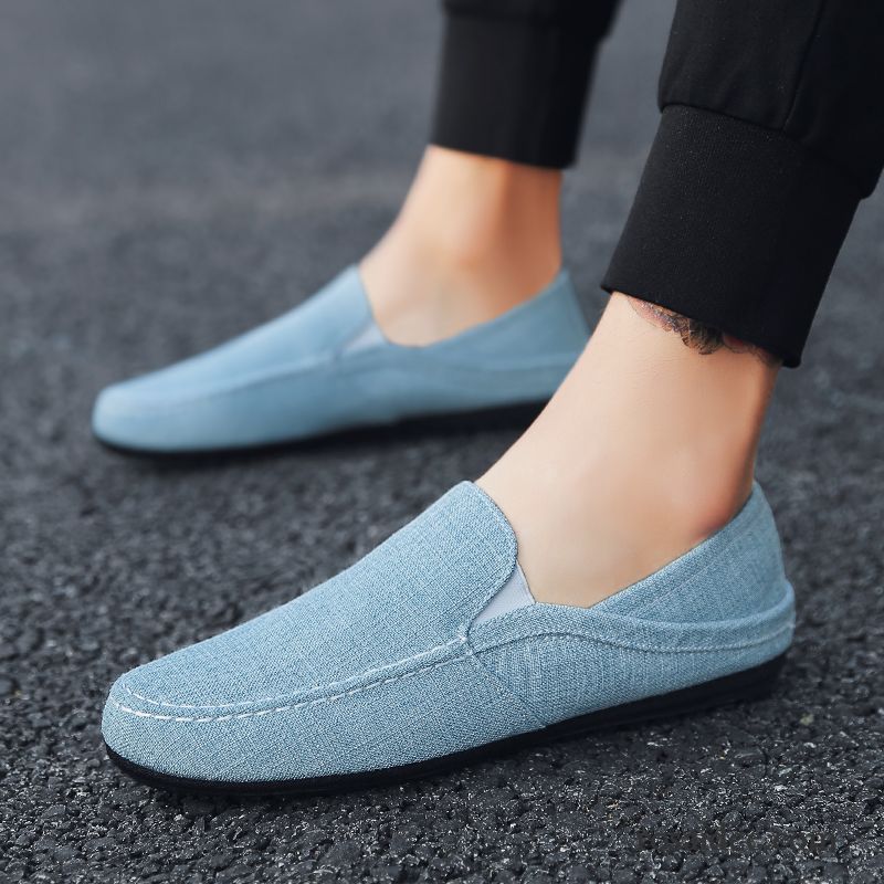 Leder Schnürschuhe Herren Trend Herren Sommer Jugend Tuch Schuhe Neue Espadrille Allgleiches Billig