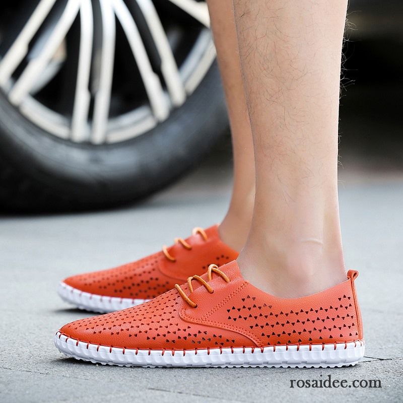 Leder Schuhe Kaufen Trend Herren Schuhe Lederschue Atmungsaktiv Slip-on Hohl Verkaufen