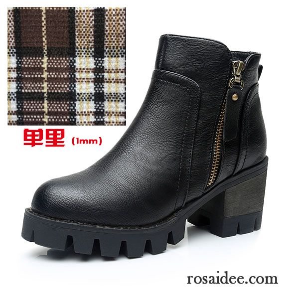 Leder Winterstiefel Damen Schüler Herbst Trend Kurze Neue England Hochhackigen Feder Winter Martin Stiehlt Allgleiches Damen Dick Kaufen