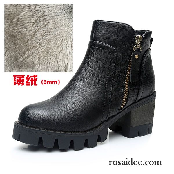 Leder Winterstiefel Damen Schüler Herbst Trend Kurze Neue England Hochhackigen Feder Winter Martin Stiehlt Allgleiches Damen Dick Kaufen