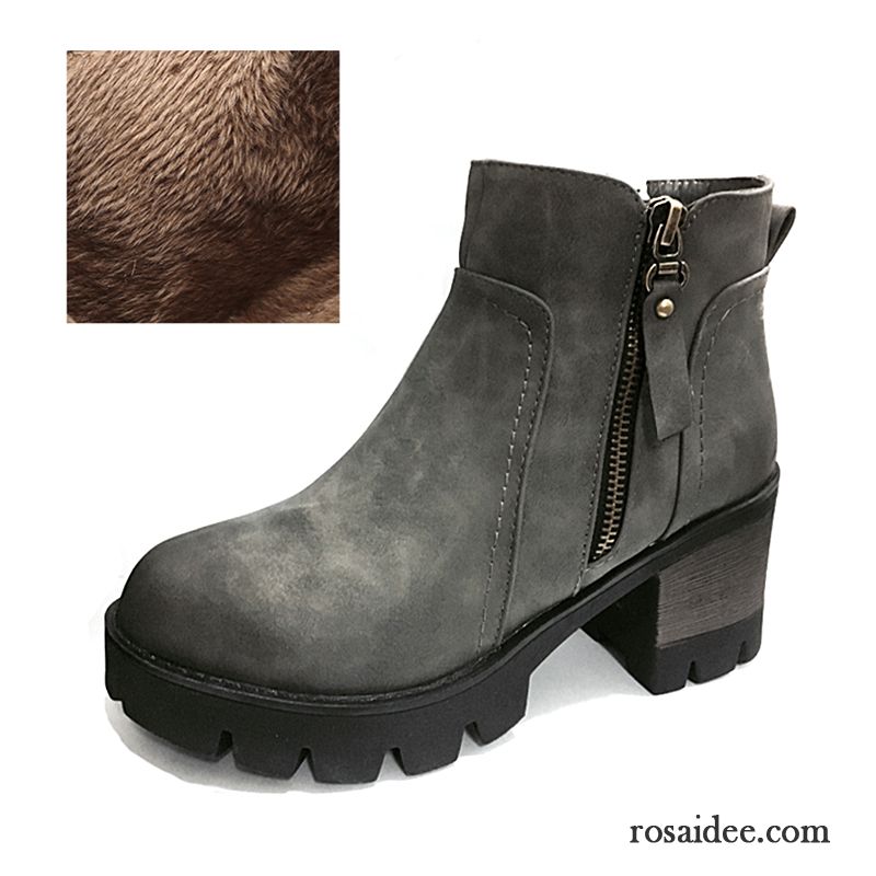 Leder Winterstiefel Damen Schüler Herbst Trend Kurze Neue England Hochhackigen Feder Winter Martin Stiehlt Allgleiches Damen Dick Kaufen