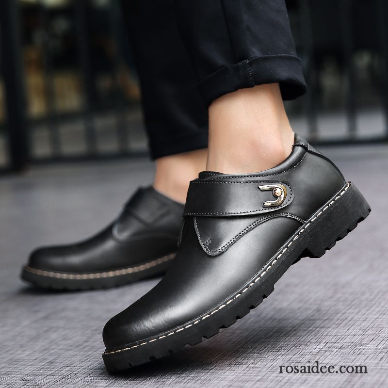 Lederschuhe Herren Echtleder Lederschue Fahrschuhe Casual Geschäft Feder Braun