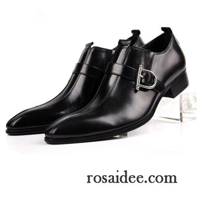 Lederschuhe Herren Spitze Lederschue Trend England Allgleiches Echtleder Gelb