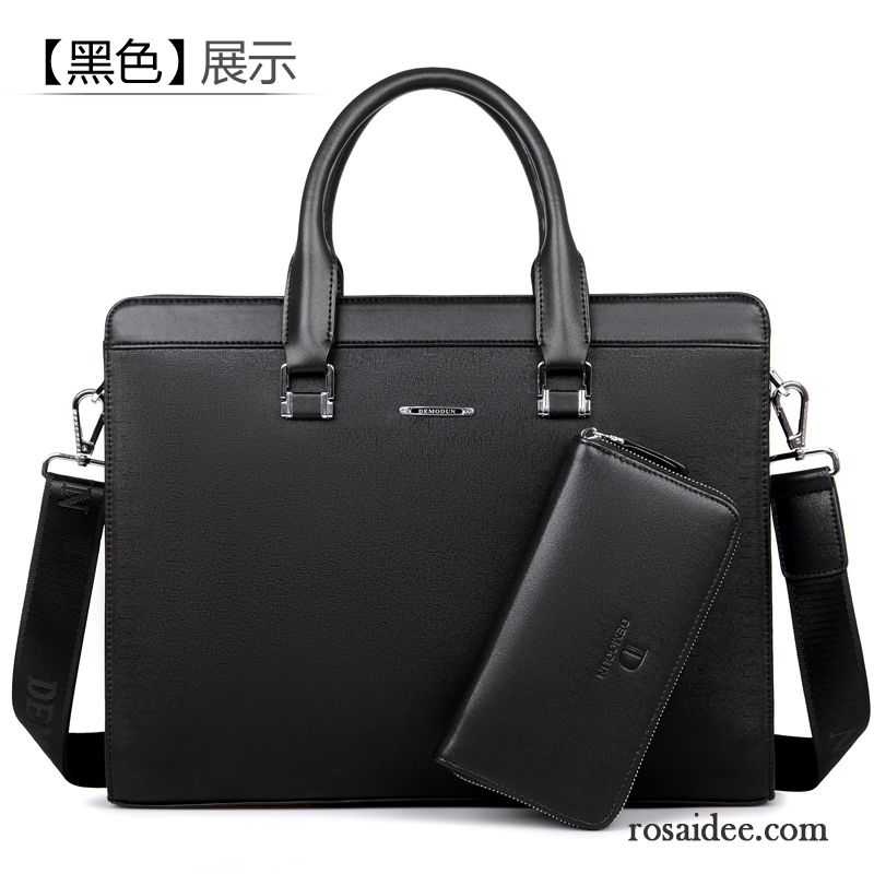 Ledertasche Business Herren Kreuzung Fein Handtaschen Geschäft Aktentasche Herren Leder Mode Laptoptasche Kaufen