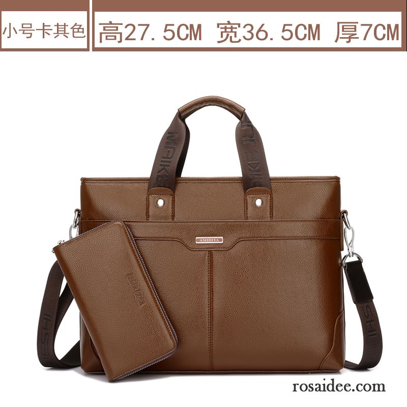 Ledertasche Business Herren Messenger-tasche Handtaschen Geschäft Aktentasche Freizeit Laptoptasche Leder Herren Kreuzung Verkaufen