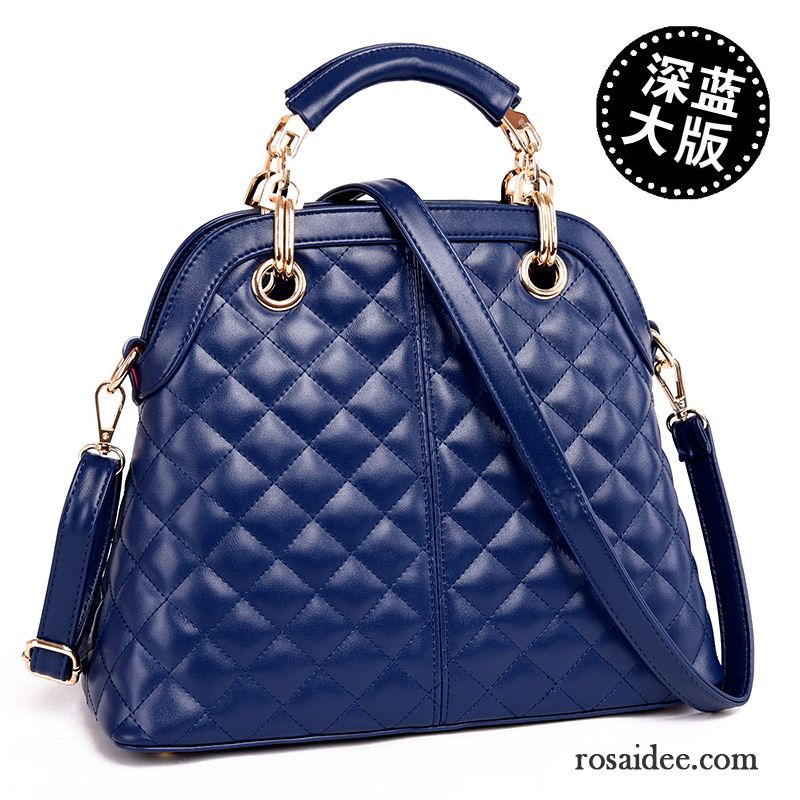 Ledertasche Damen Blau Taschen Schultertaschen Schalenpaket Handtaschen Trend Messenger-tasche Mode Das Neue Kaufen