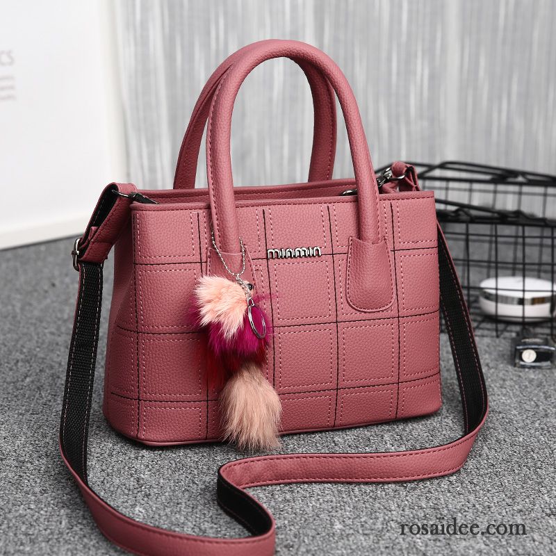 Ledertasche Schwarz Damen Schultertaschen Freizeit Das Neue Rhombus Messenger-tasche Mode Handtaschen Kaufen