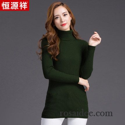 Leichte Pullover Damen Stricken Rundausschnitt Winter Herbst Damen Dünn Schlank Wollpullover Langer Abschnitt Günstig