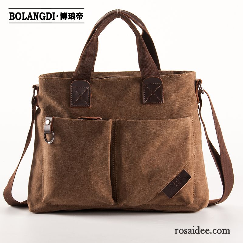 Leichte Umhängetaschen Herren Herren Geschäft Freizeit Schultertaschen Handtaschen Draussen Segeltuch Messenger-tasche Trend Verkaufen