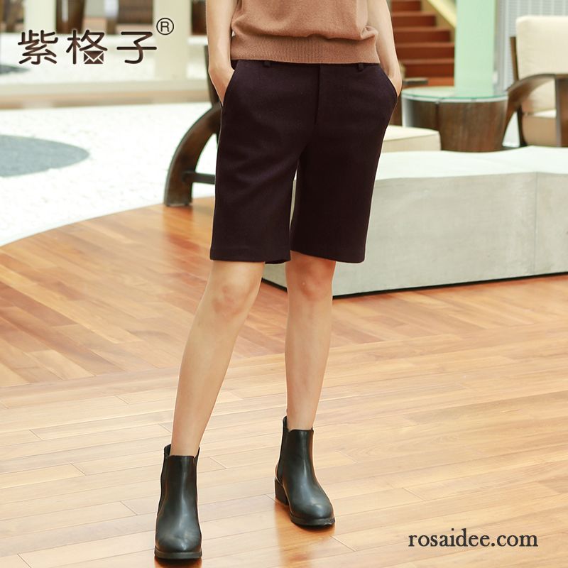Leinenhose Damen Beige Herbst Kurze Hose Neu Gerade Dünn Damen Freizeit Winter Mäntel Wolle Lose Schwarz Günstig