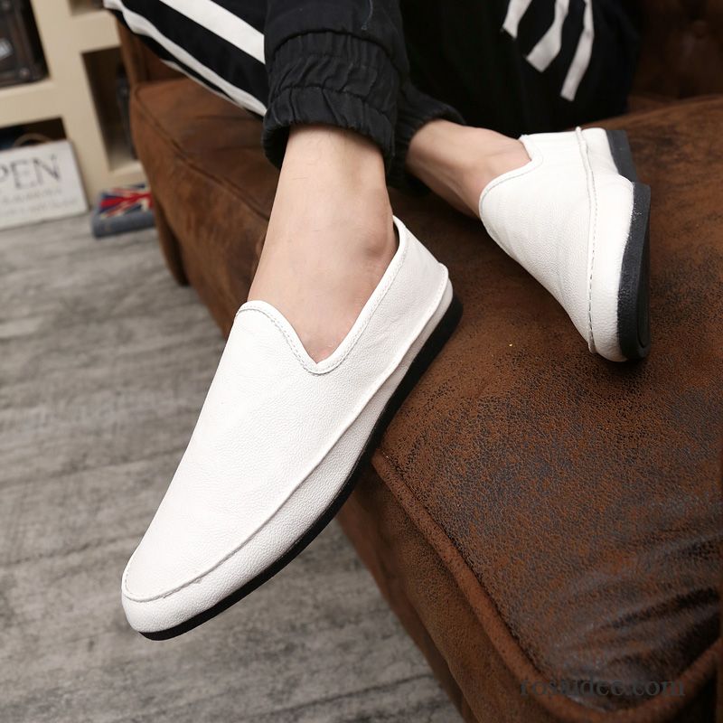 Leinenschuhe Herren Slip-on Schuhe Faul Sommer Herren Lederschue Trend Herbst Casual Billig