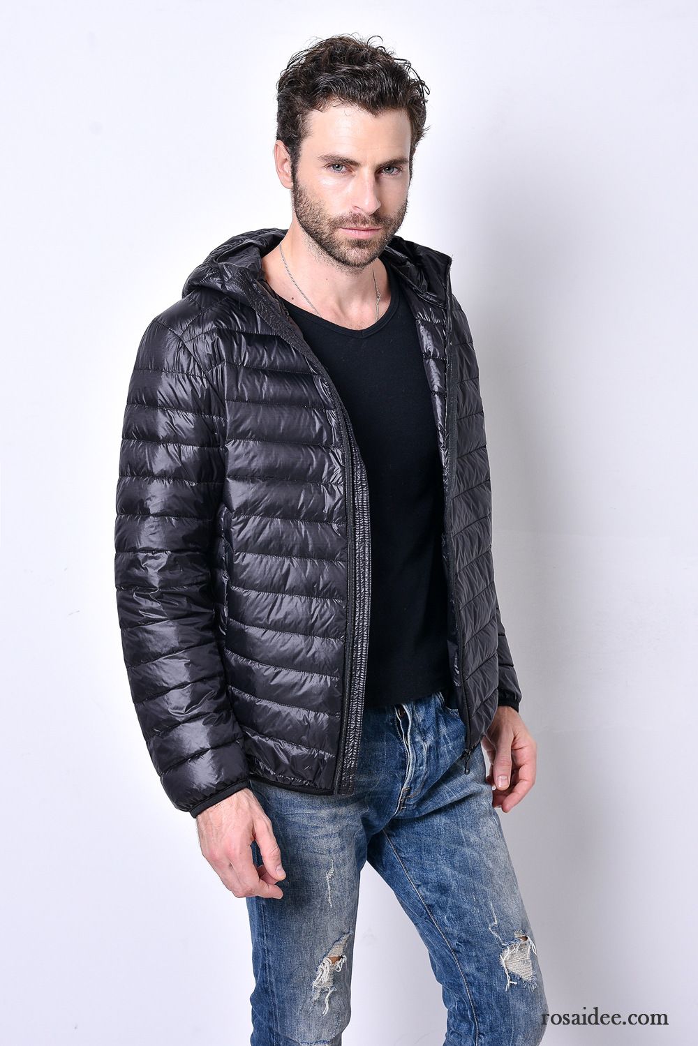 Light Daunenjacke Herren Große Größe Dünn Überzieher Neu Duck Nach Unten Herren Daunenjacke Weiß Herbst Kapuze Kurzer Absatz Winter Tragbar Kaufen