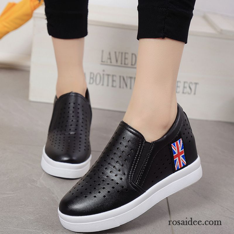 Loafer Schuhe Damen Dicke Sohle Slip-on Erhöht Halbschuhe Faul Damen Trend Allgleiches Schnürschuhe Keilschuhe Casual Günstig