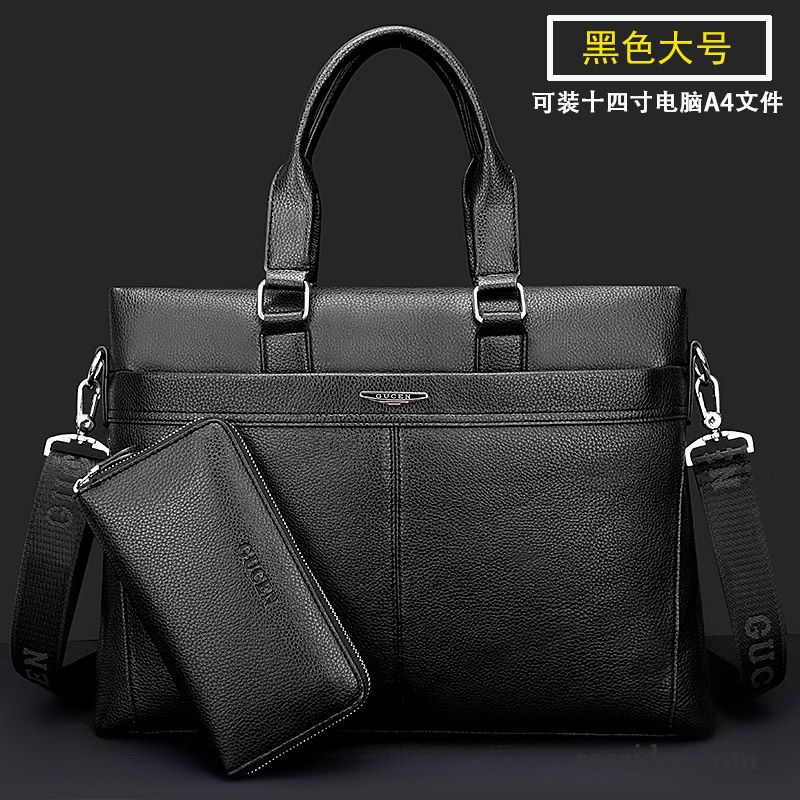 Messenger Bag Herren Leder Geschäft Herren Freizeit Messenger-tasche Leder Laptoptasche Handtaschen Kreuzung Aktentasche Günstig