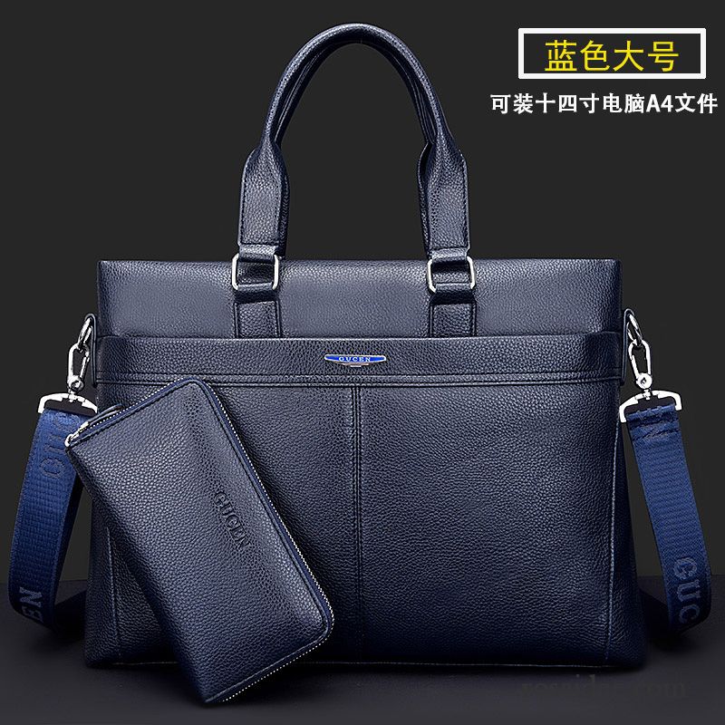 Messenger Bag Herren Leder Geschäft Herren Freizeit Messenger-tasche Leder Laptoptasche Handtaschen Kreuzung Aktentasche Günstig