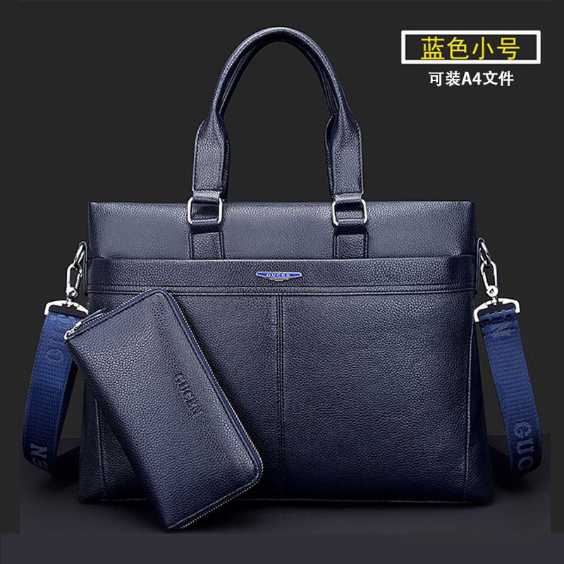 Messenger Bag Herren Leder Geschäft Herren Freizeit Messenger-tasche Leder Laptoptasche Handtaschen Kreuzung Aktentasche Günstig