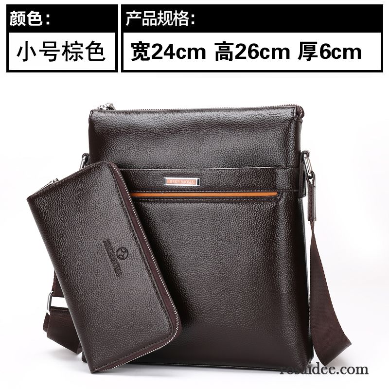 Messenger Bag Leder Herren Braun Handtaschen Herren Geschäft Messenger-tasche Rucksäck Vertikaler Schnitt Leder Schultertaschen Freizeit Günstig