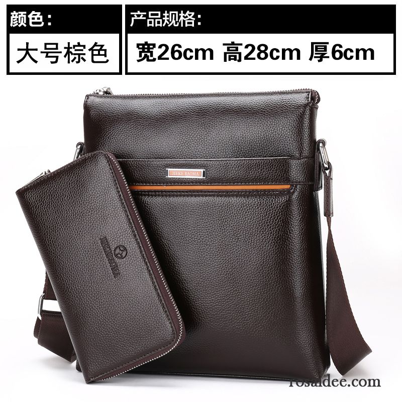 Messenger Bag Leder Herren Braun Handtaschen Herren Geschäft Messenger-tasche Rucksäck Vertikaler Schnitt Leder Schultertaschen Freizeit Günstig