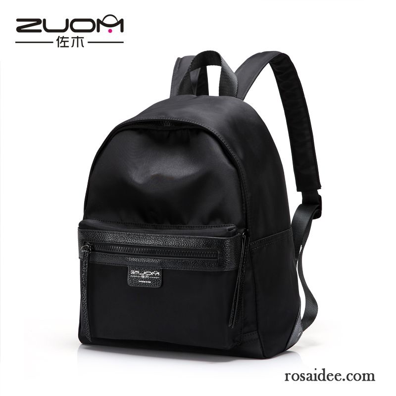 Mini Rucksäck Schwarz Hochschule Mode Oxford-tuch Nylon Rucksäcke Echtleder Segeltuch Reise Schulranzen Sale