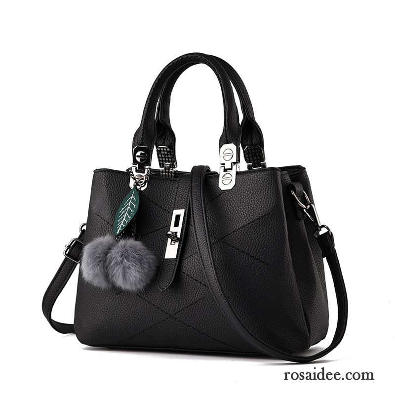 Mode Handtasche Schwarz Drei Schichten Mode Seide Taschen Herbst Das Neue Verkaufen