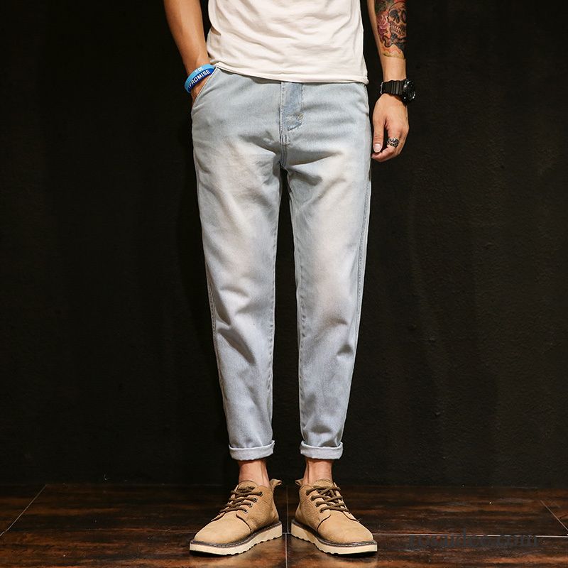 Mode Jeans Herren Gerade Jugend Blau Trend Große Größe Herbst Hose Jeans Freizeit Herren Lose Harlan