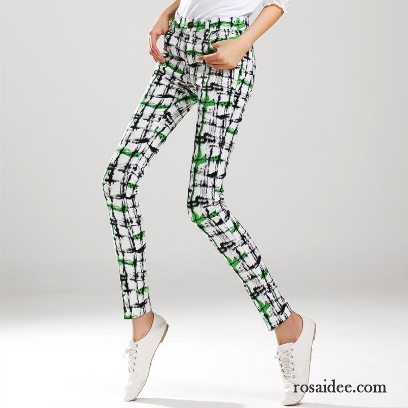 Mode Leinenhose Damen Mode Freizeit Damen Hose Herbst Schlank Neu Schmales Bein Billig