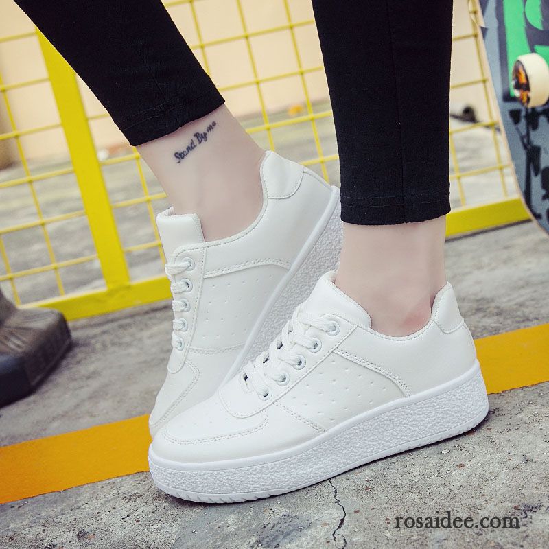 Mode Schuhe Damen Grau Dicke Sohle Schnürschuhe Trend Neue Damen Weiß Skaterschuhe Sportschuhe Allgleiches