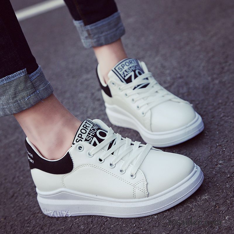 Mode Schuhe Frauen Casual Klettverschluss Herbst Sportschuhe Damen Neue Produkte Feder Schüler Flache Weiß Skaterschuhe Günstig