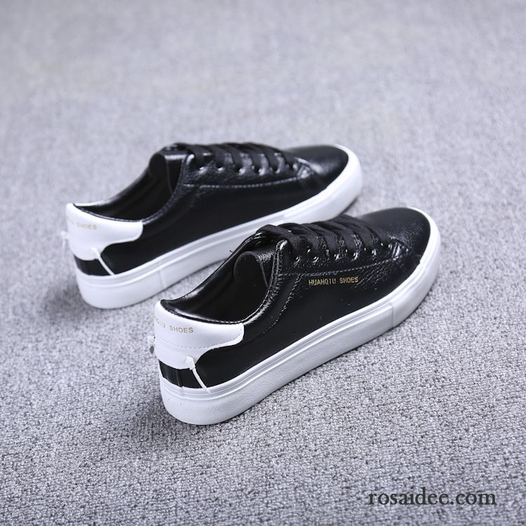 Mode Schuhe Gold Damen Skaterschuhe Damen Flache Schüler Weiß Neue Trend Casual Schnürung Tuch Schuhe Allgleiches Billig