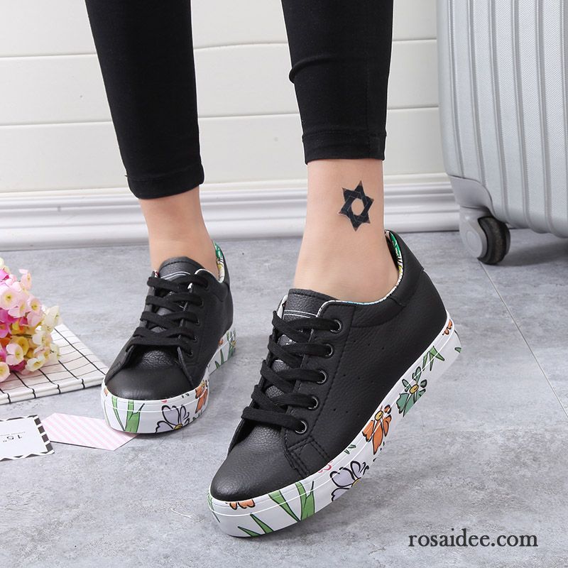 Mode Schuhe Hoch Damen Feder Schüler Tuch Schuhe Damen Skaterschuhe Graffiti