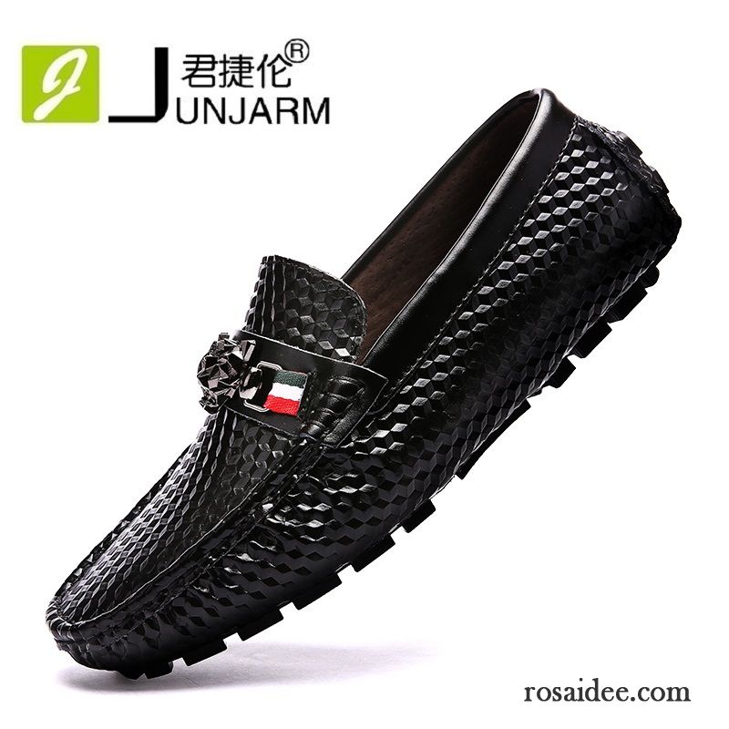 Moderne Schuhe Herren Lederschue Herbst Echtleder Schuhe Geschäft Persönlichkeit Schwarz Neue Trend Herren Allgleiches England Casual Verkaufen