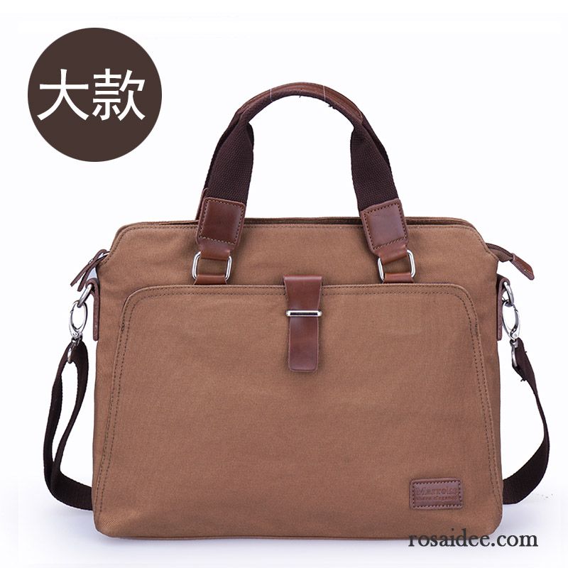 Moderne Umhängetasche Herren Kreuzung Aktentasche Laptoptasche Freizeit Messenger-tasche Handtaschen Einfach Schultertaschen Herren Segeltuch Geschäft Verkaufen