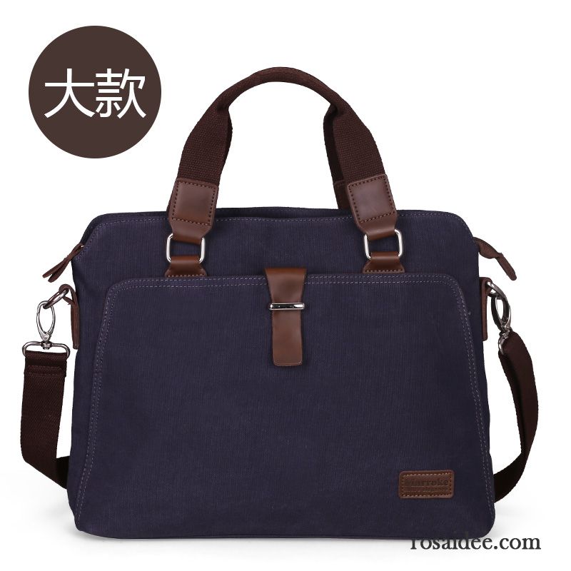 Moderne Umhängetasche Herren Kreuzung Aktentasche Laptoptasche Freizeit Messenger-tasche Handtaschen Einfach Schultertaschen Herren Segeltuch Geschäft Verkaufen