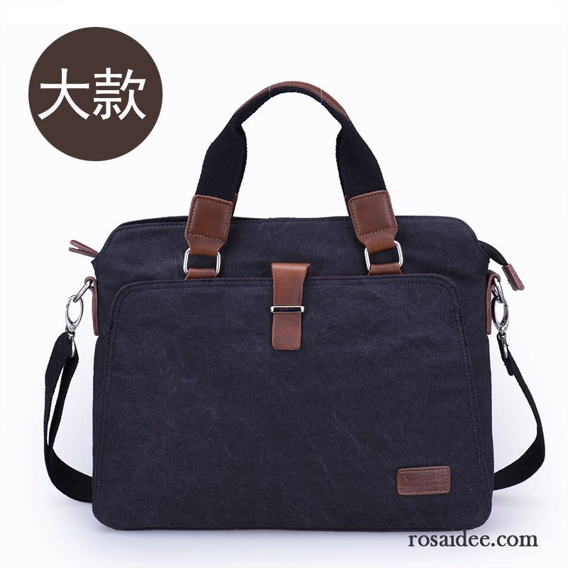 Moderne Umhängetasche Herren Kreuzung Aktentasche Laptoptasche Freizeit Messenger-tasche Handtaschen Einfach Schultertaschen Herren Segeltuch Geschäft Verkaufen