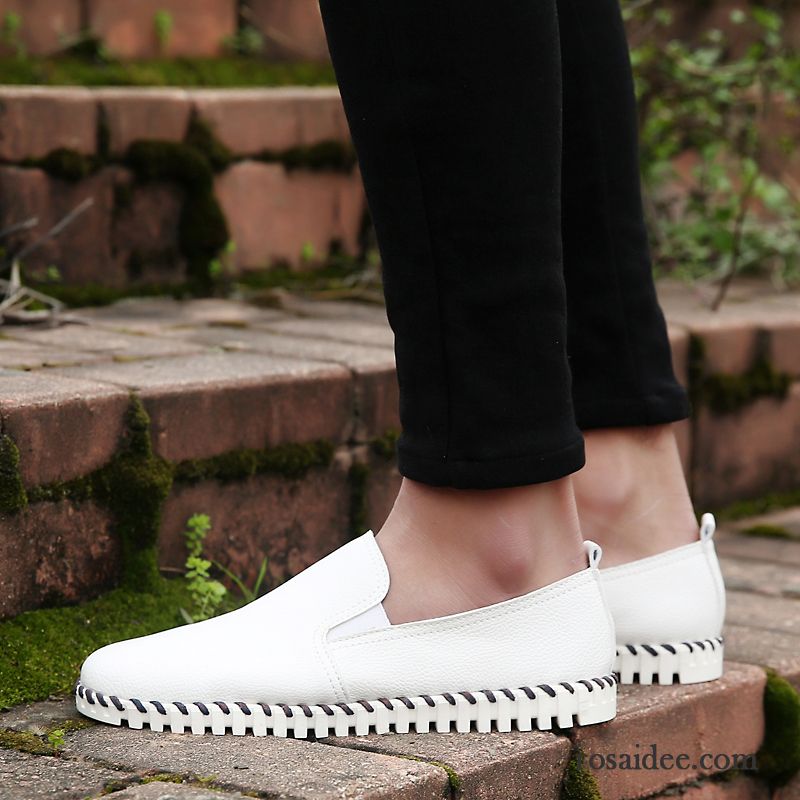 Männer Schuhe Winter Trend Herren Lederschue Slip-on Schuhe Atmungsaktiv Casual Sommer England Faul Halbschuhe Günstig