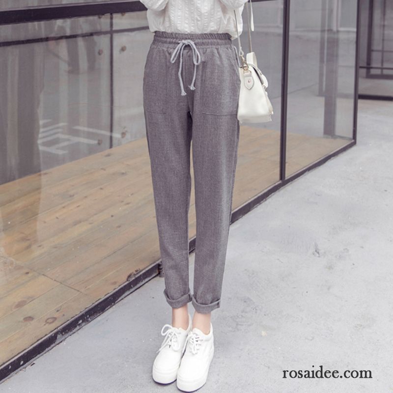 Olivgrüne Hose Damen Hose Harlan Neu Lose Schmales Bein Sommer Trend Literatur Kunst Herbst Damen Neunte Hose Baumwolle Freizeit Rabatt