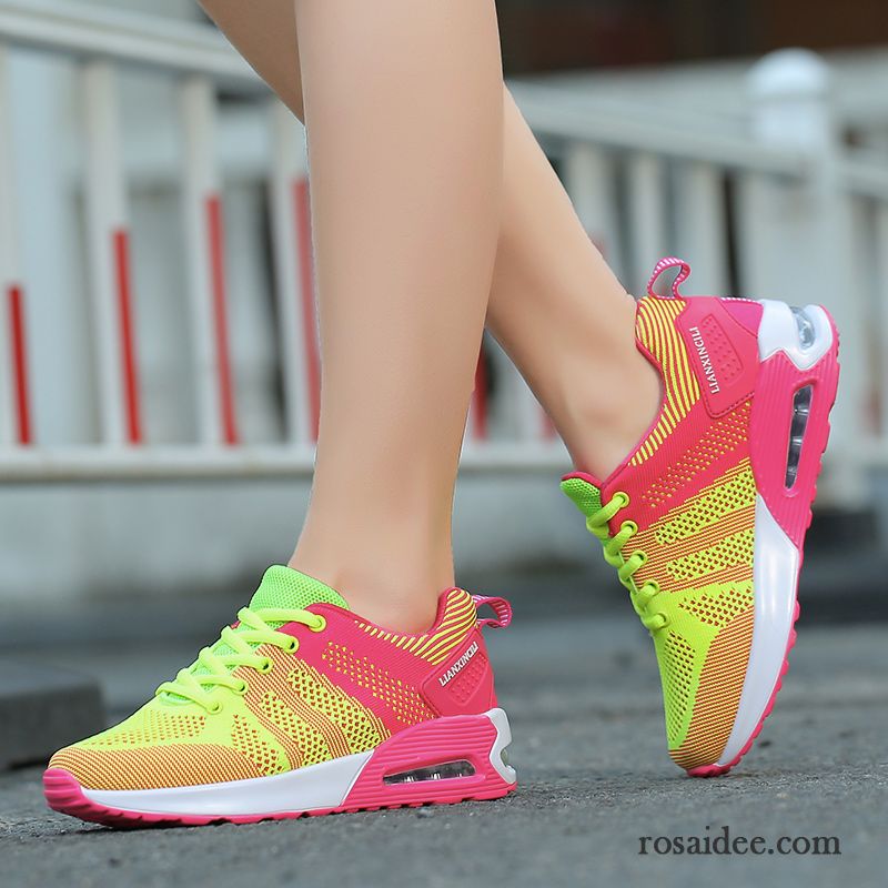 Pinke Schuhe Damen Luftkissen Sportschuhe Laufschuhe Mode Trend Damen Neue Verkaufen