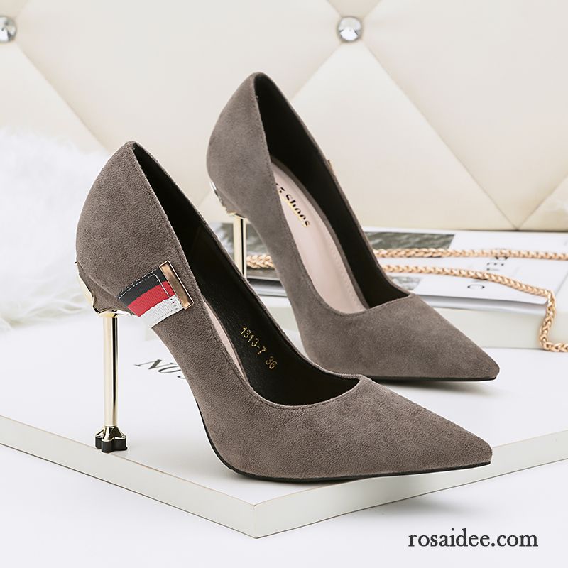 Pumps Beige Mit Riemchen Allgleiches Herbst Schwarz Dünne Fersen Spitze Mode Frisch Rot Neue Pumps Schnürschuhe Damen Kaufen