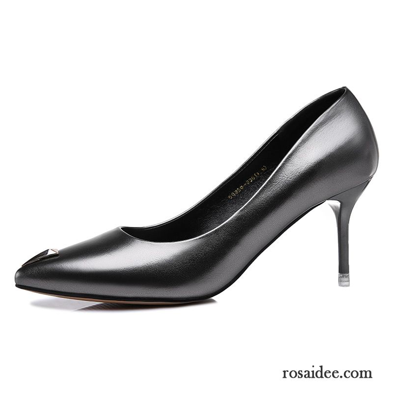 Pumps Keilabsatz Schwarz Allgleiches Neue Herbst Pumps Schnürschuhe Damen Schwarz Sexy Dünne Fersen Verkaufen