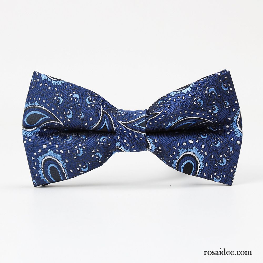 Querbinder Fliege Herren Bowknot Blumen Formelle Kleidung Seide Schwarz