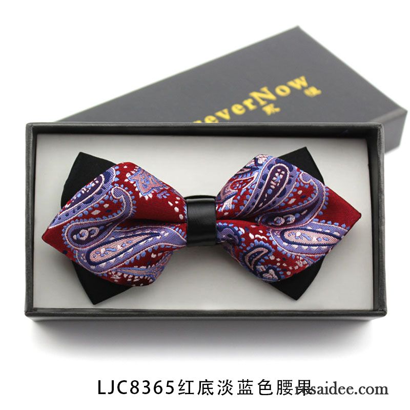 Querbinder Fliege Herren England Verheiratet Bowknot Trauzeugen Mini Anzug Schwarz Rot