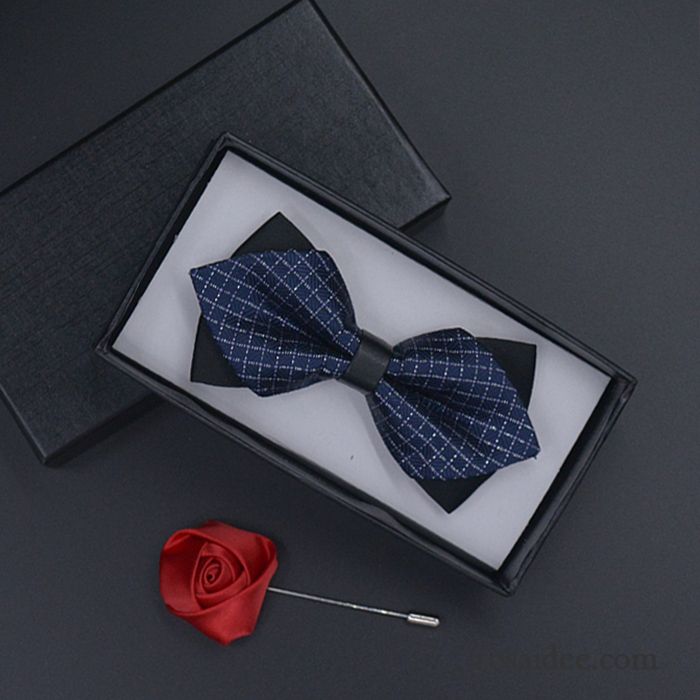 Querbinder Fliege Herren England Verheiratet Formelle Kleidung Bowknot Trauzeugen Bräutigam Blau