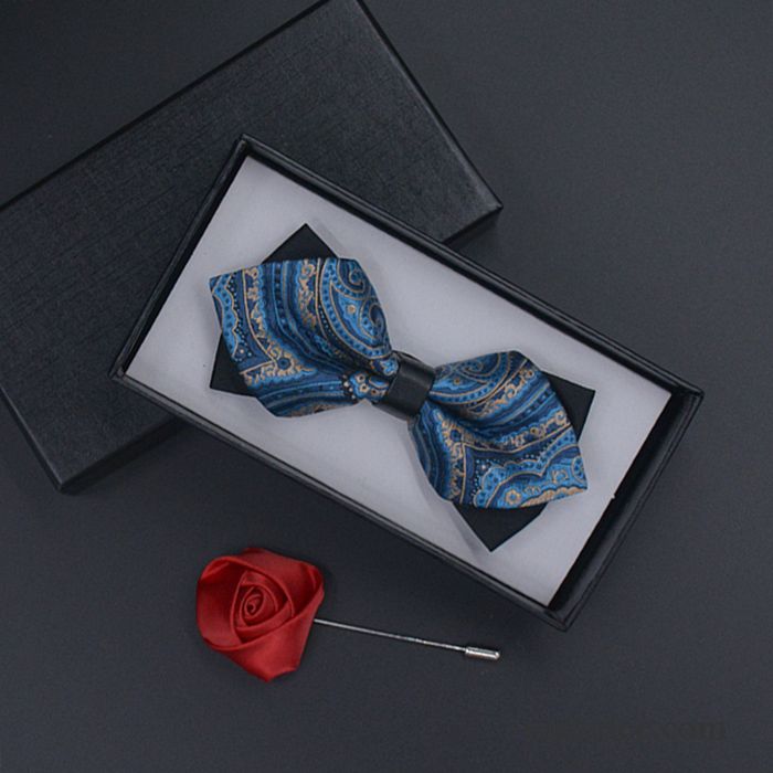 Querbinder Fliege Herren England Verheiratet Formelle Kleidung Bowknot Trauzeugen Bräutigam Blau