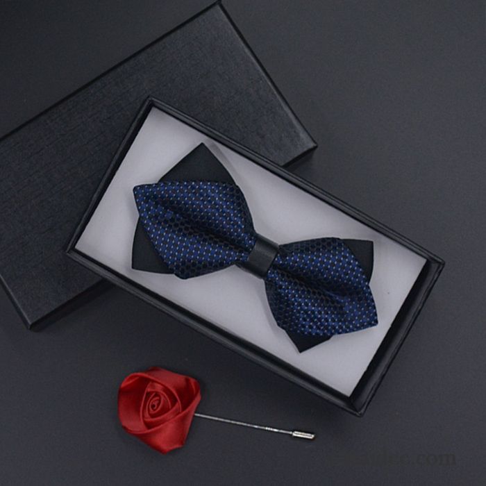 Querbinder Fliege Herren England Verheiratet Formelle Kleidung Bowknot Trauzeugen Bräutigam Blau