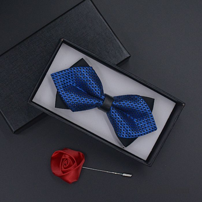 Querbinder Fliege Herren England Verheiratet Formelle Kleidung Bowknot Trauzeugen Bräutigam Blau