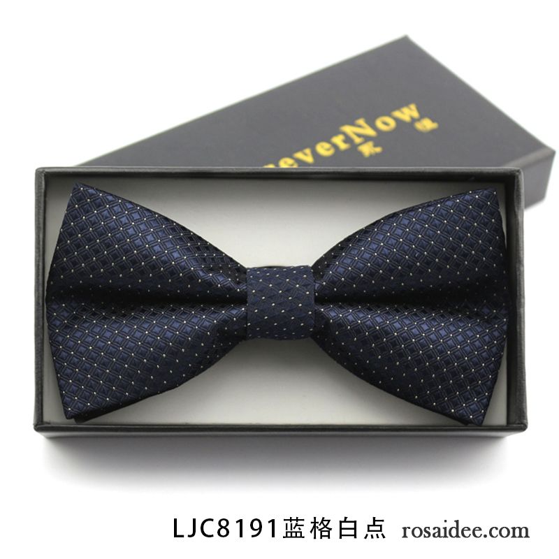 Querbinder Fliege Herren Trauzeugen Anzug Bowknot Bräutigam Verheiratet Gastgeber Marineblau Blau Schwarz