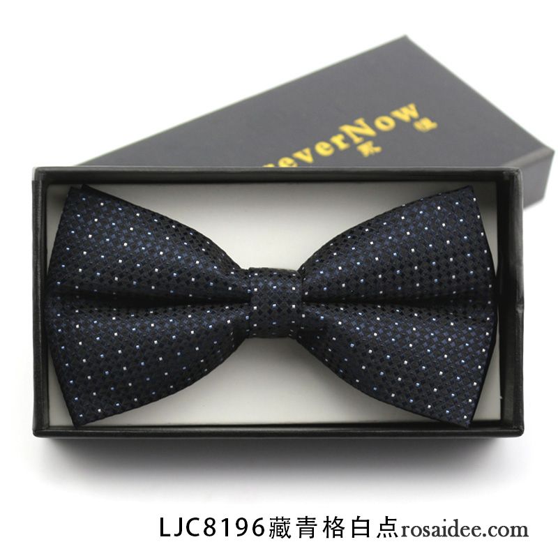 Querbinder Fliege Herren Trauzeugen Anzug Bowknot Bräutigam Verheiratet Gastgeber Marineblau Blau Schwarz